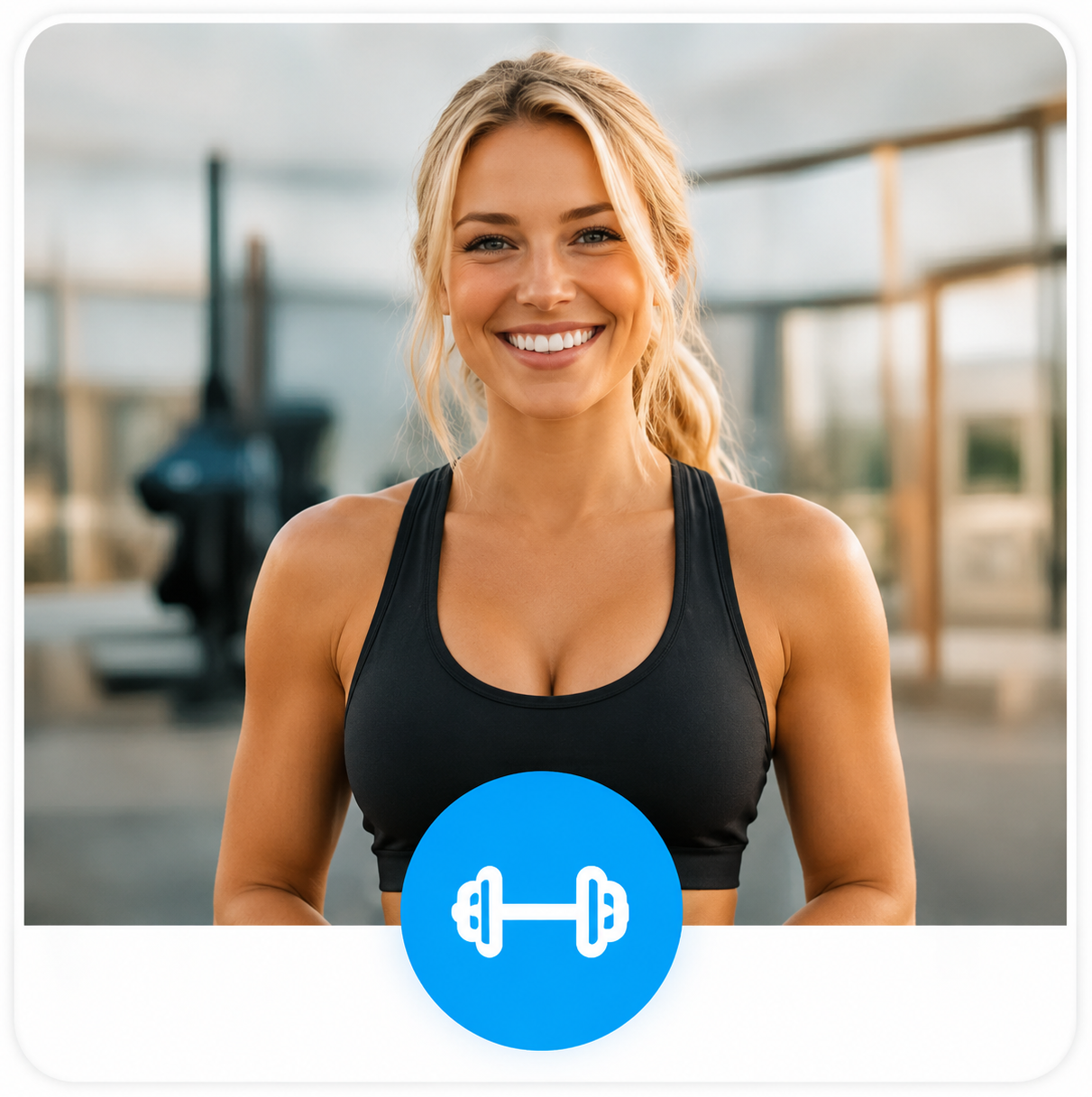 Sportlerin beim Training